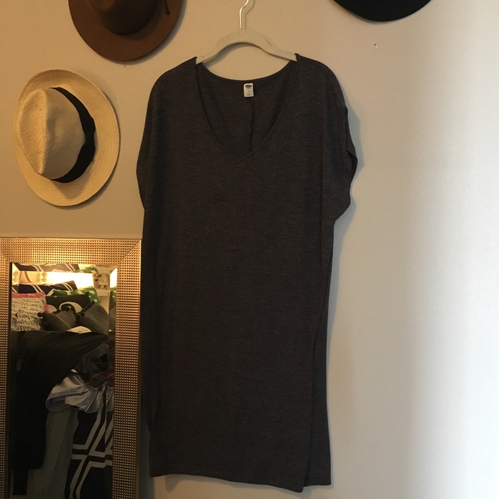 Grey T-shirt dress